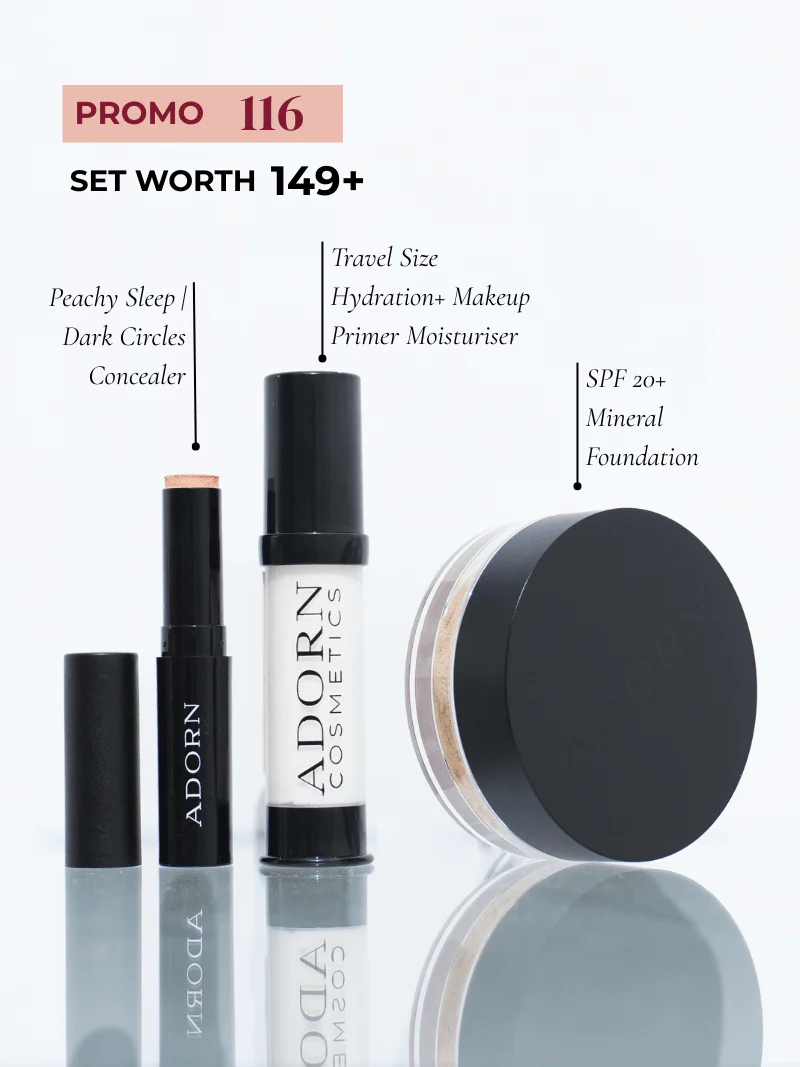 Dark Circles + SPF 20 Natural Foundation | 3 Pce Set - Image 3