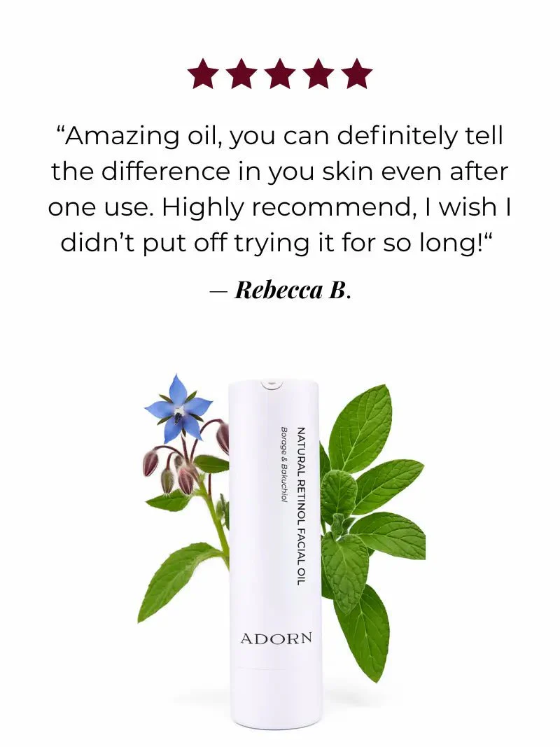 Natural Retinol Borage Bakuchiol Oil | Refillable - Image 4