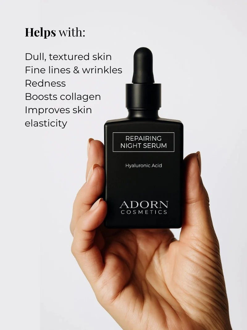 Hyaluronic Acid Natural Night Repair Serum | Refillable - Image 4